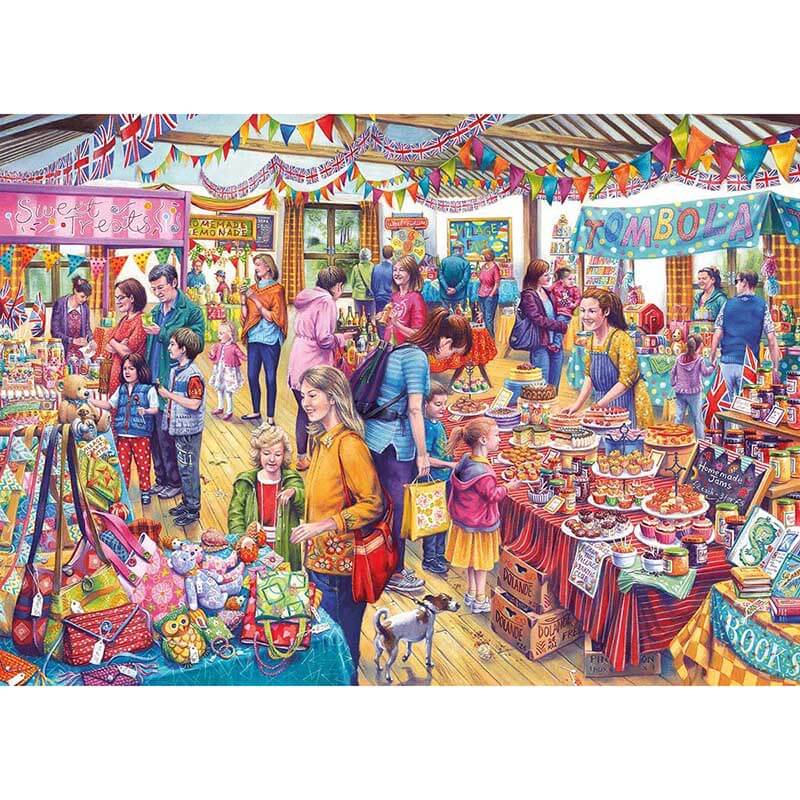Village Tombola By Tony Ryan 1000pc Puzzle