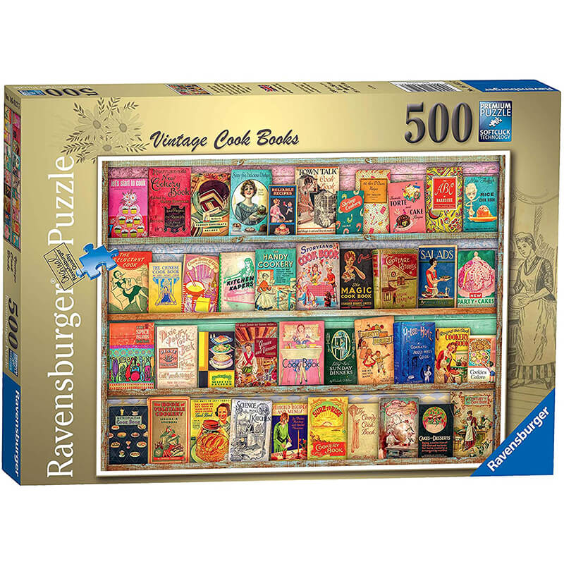 Vintage Cook Books 500pcs Puzzle