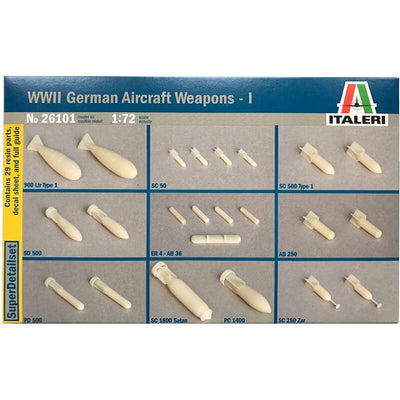 Italeri 1/72 WWII German Aircraft Weapons - I Kit