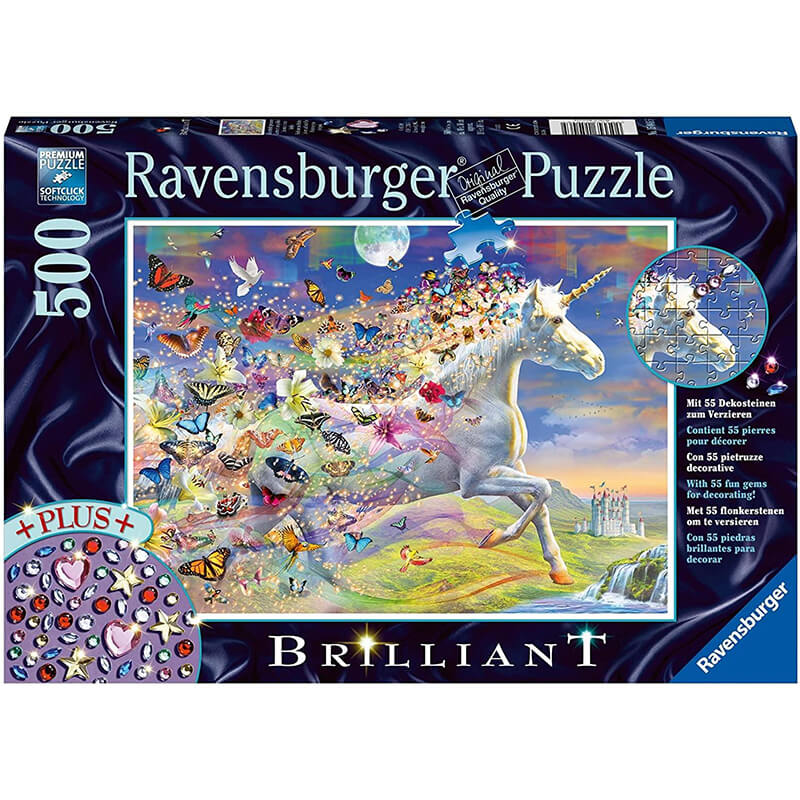 Unicorn and Butterflies 500pcs Puzzle