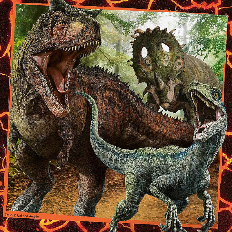 Universal Jurassic World Instinct To Hunt 3x49pcs Puzzle