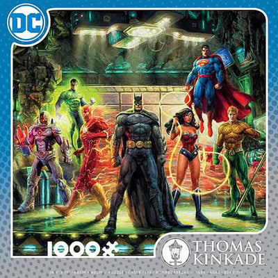 The Justice League by Thomas Kinkade 1000pc Puzzle