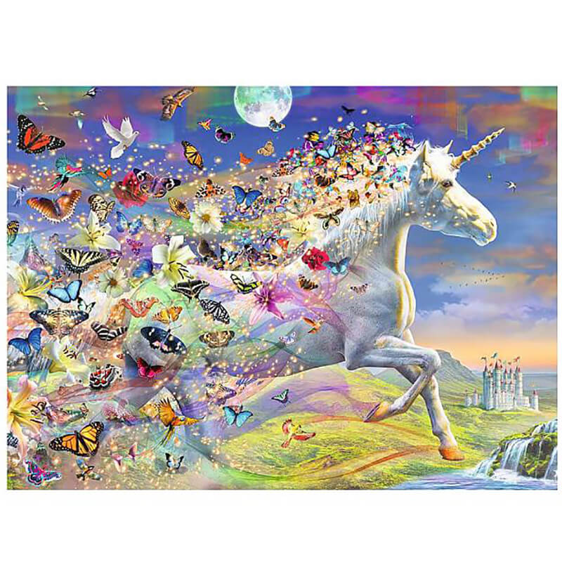 Unicorn and Butterflies 500pcs Puzzle