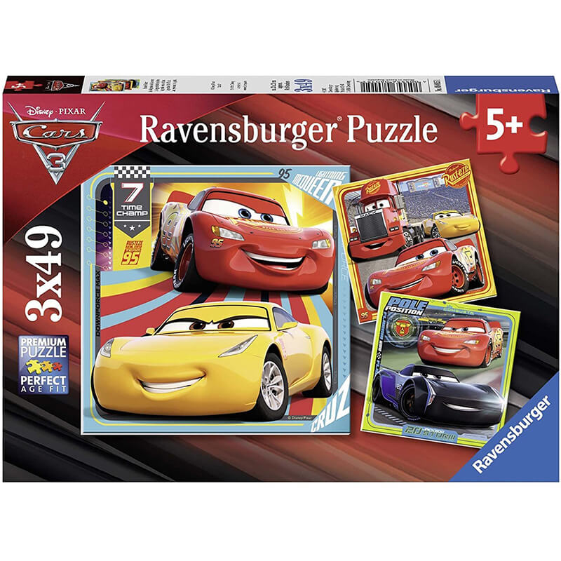 Disney Cars 3 Legends Of The Track 3x49pcs Puzzle