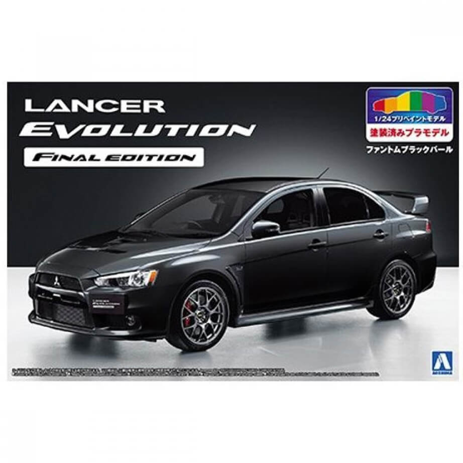 Aoshima 1/24 Lancer Evolution Final Edition (Black) Kit