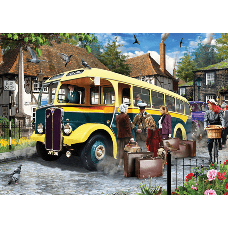 Catching the Bus by Nigel Chilvers 500pc Puzzle