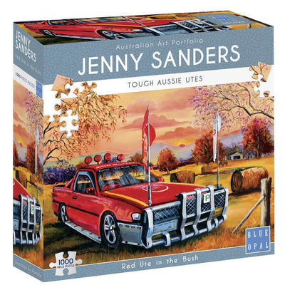 Red Ute In The Bush By Jenny Sanders 1000pcs Puzzle