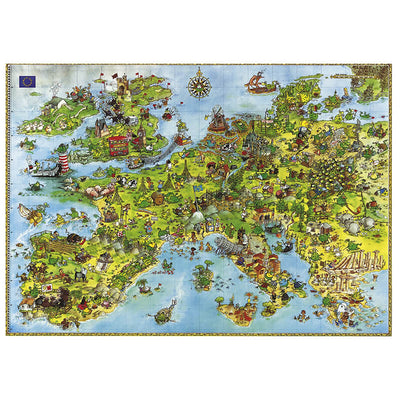 United Dragons Of Europe By Marino Degano 4000pcs Puzzle