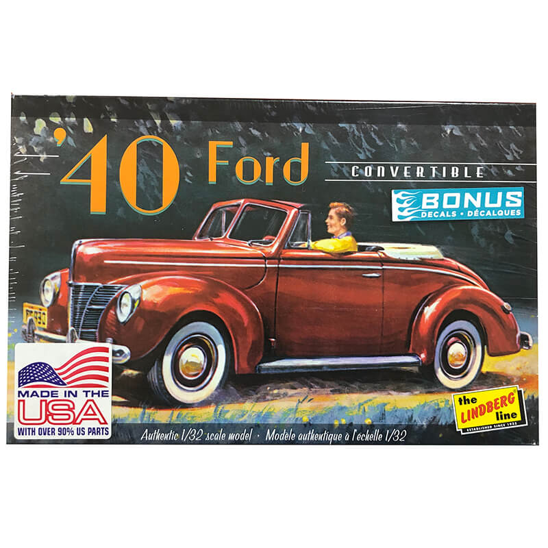 Lindberg 1/32 1940 Ford Convertible Kit