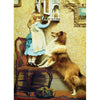 Little Girl And her Sheltie By Charles Burton Barber 1000pc Puzzle