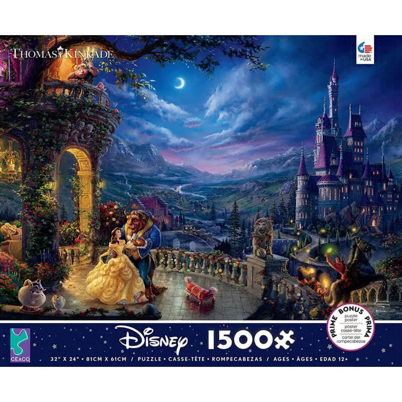 Disney Beauty and the Beast Dancing in the Moonlight 1500pc Puzzle