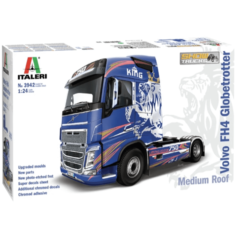 Italeri 1/24 Volvo FH4 Globetrotter Medium Roof Kit