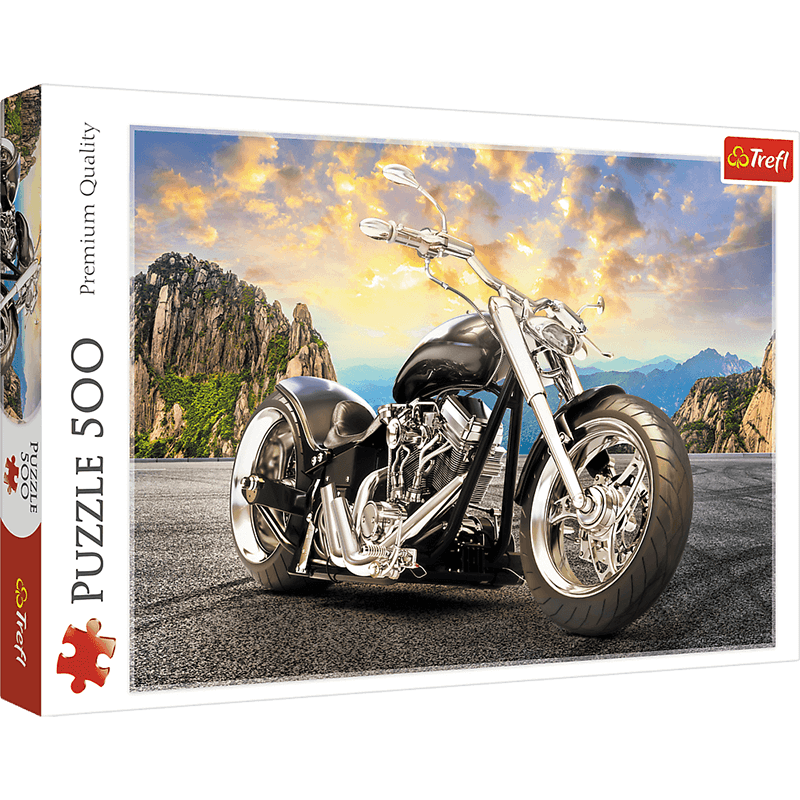 Black Motorcycle 500pc Puzzle
