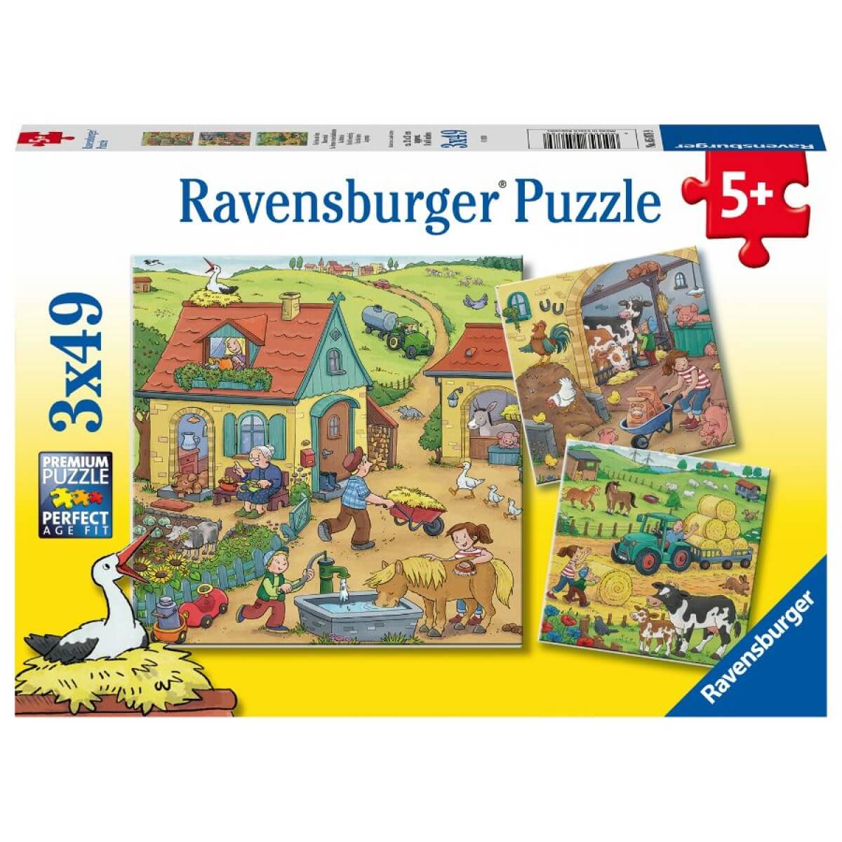 On The Farm 3x49pcs Puzzle