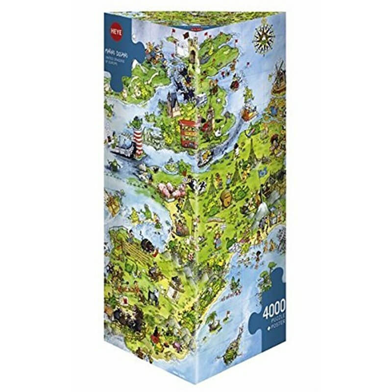 United Dragons Of Europe By Marino Degano 4000pcs Puzzle