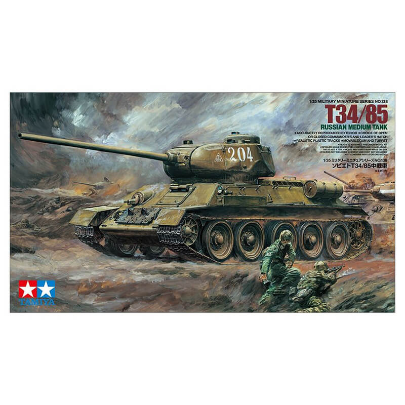 Tamiya 1/35 Russian Medium Tank T34/85 Kit