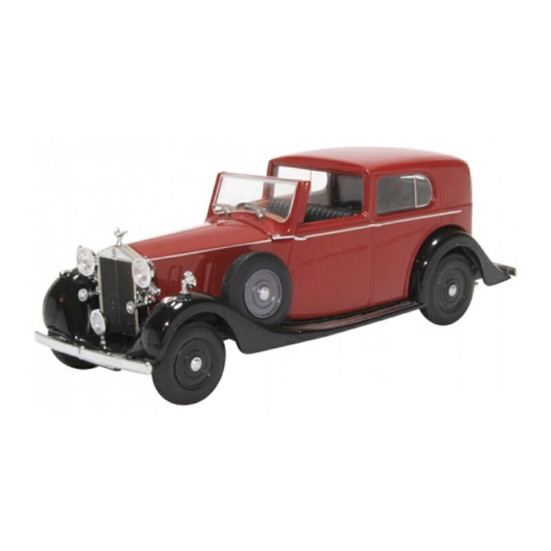Oxford 1/43 Rolls Royce Phantom III SDV (Mulliner Claret/black)