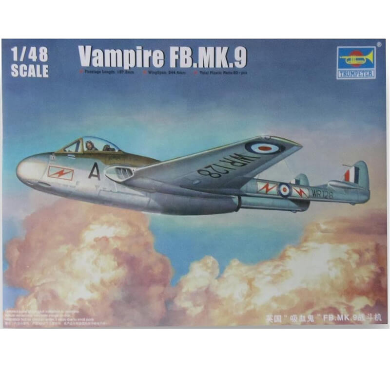 Trumpeter 1/48 Vampire FB.MK.9 Kit