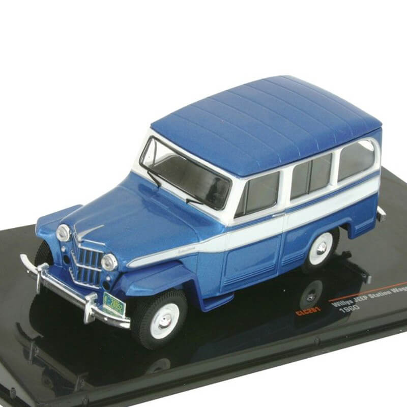 Ixo 1/43 Willys Jeep Wagon 1960 (Blue/Wihte)