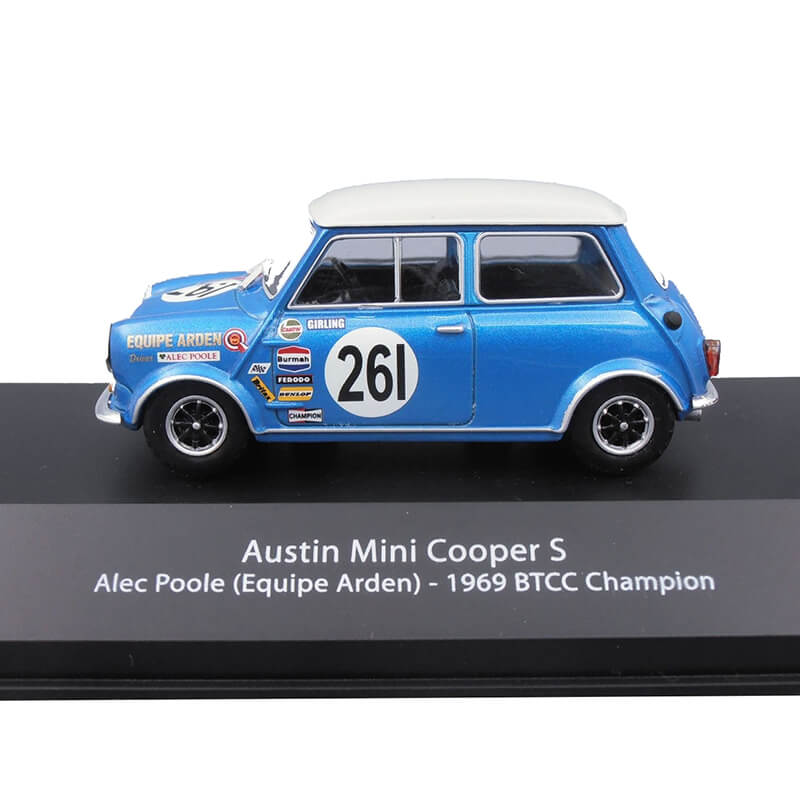 Atlas 1/43 Austin Mini Cooper S 1969 BTCC Champion - Alec Poole (Equipe Arden)