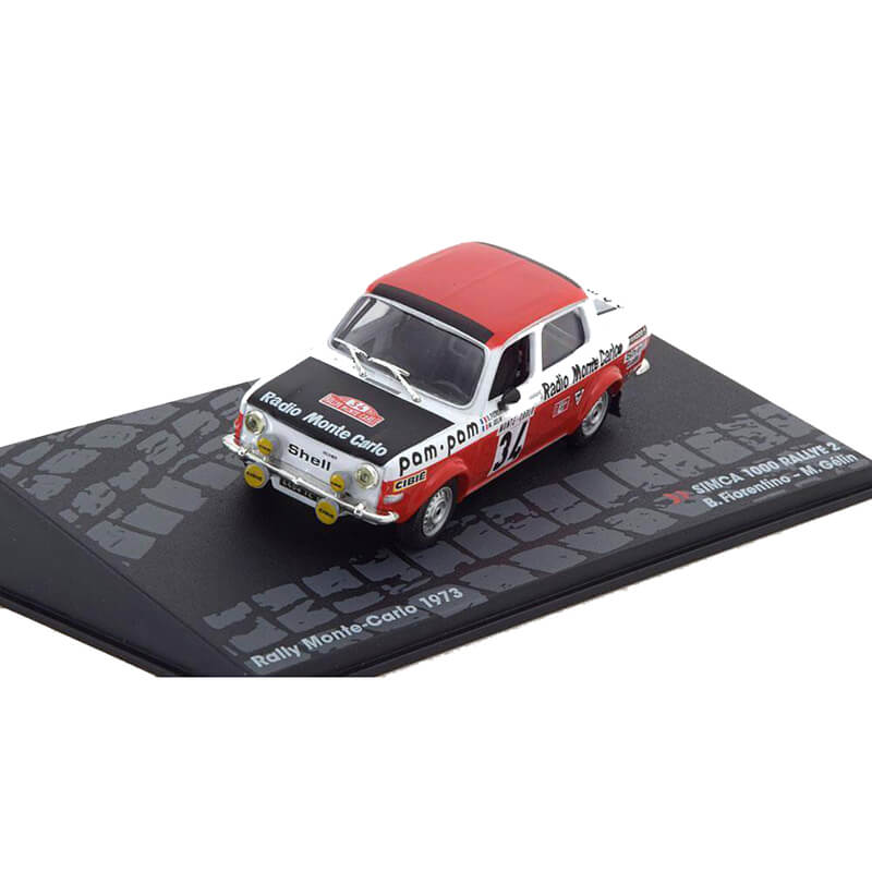 MAG 1/43 Simca 1000 Rallye 2 B.Fiorentino-M.Gelin Rally Monte-Carlo 1973