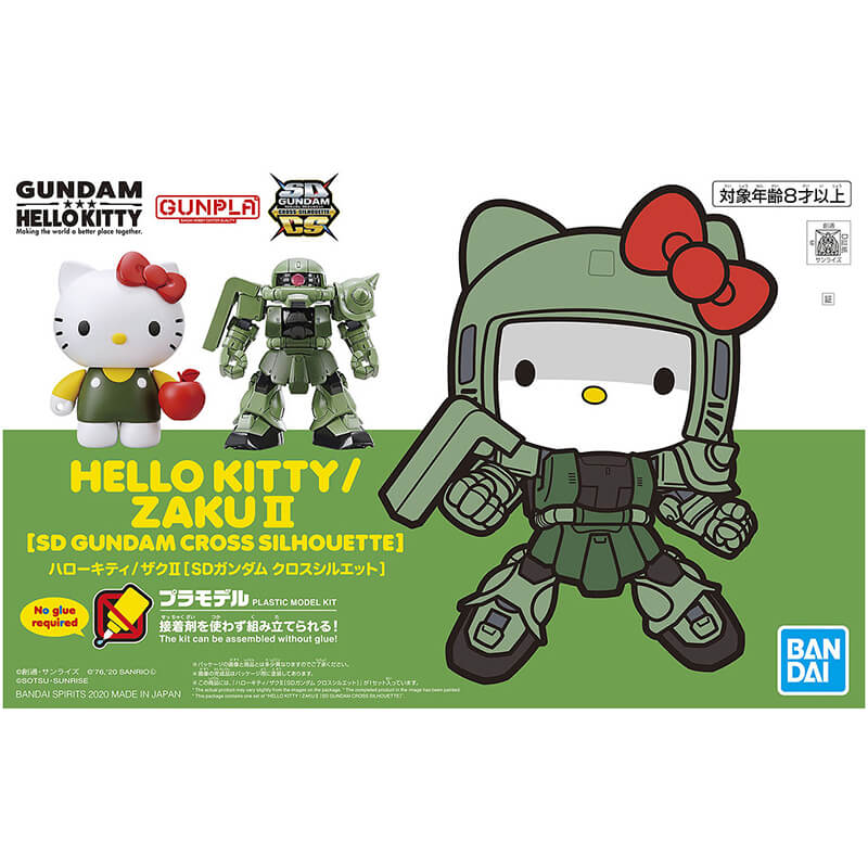 Bandai Hello Kitty / Zaku II (SD Gundam Cross Silhouette) Kit