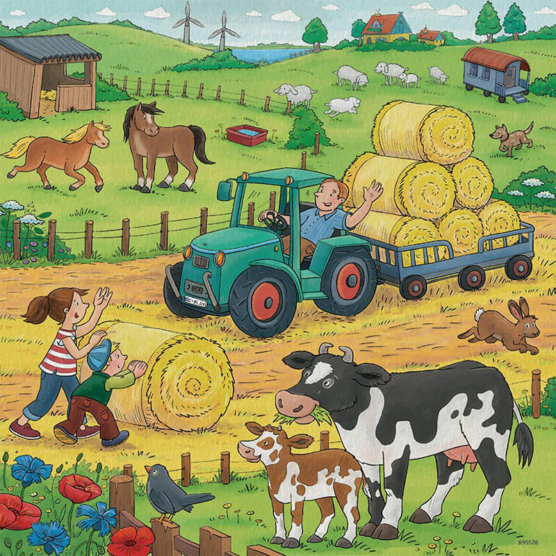On The Farm 3x49pcs Puzzle