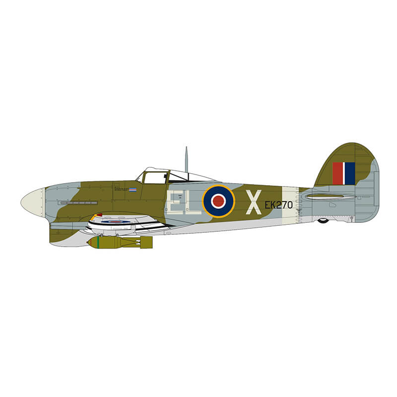 Airfix 1/24 Hawker Typhoon Mk.1B 'Car Door' With 1 Extra Scheme Kit