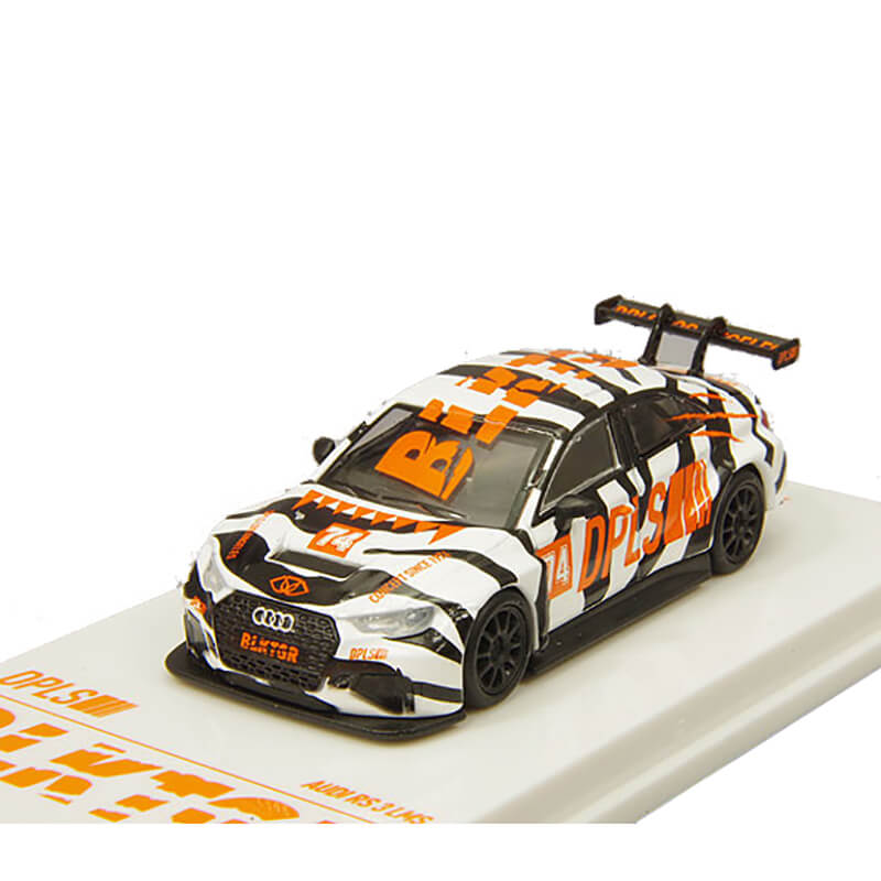 Tarmac Works 1/64 Audi RS3 LMS BLKTGR White/Orange/Black