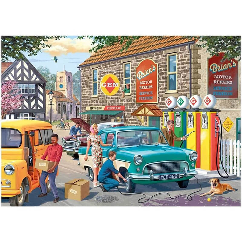 The Petrol Station By Victor McLindon 1000pc Puzzle