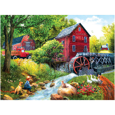 Playing Hookey at the Mill By Tom Wood 1000pc Puzzle