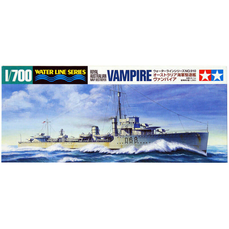Tamiya 1/700 Royal Australian Navy Destroyer Vampire Kit