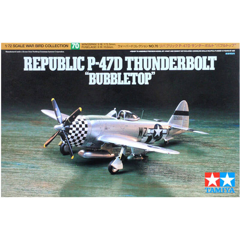 Tamiya 1/72 Republic P-47D Thunderbolt "Bubbltop" Kit
