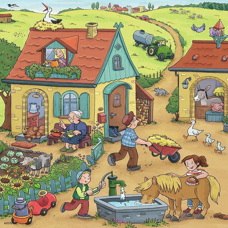 On The Farm 3x49pcs Puzzle