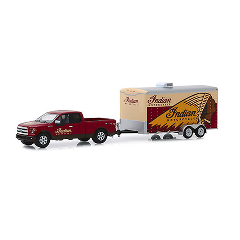Greenlight 1/64 2017 Ford F-150 & Enclosed Car Hauler