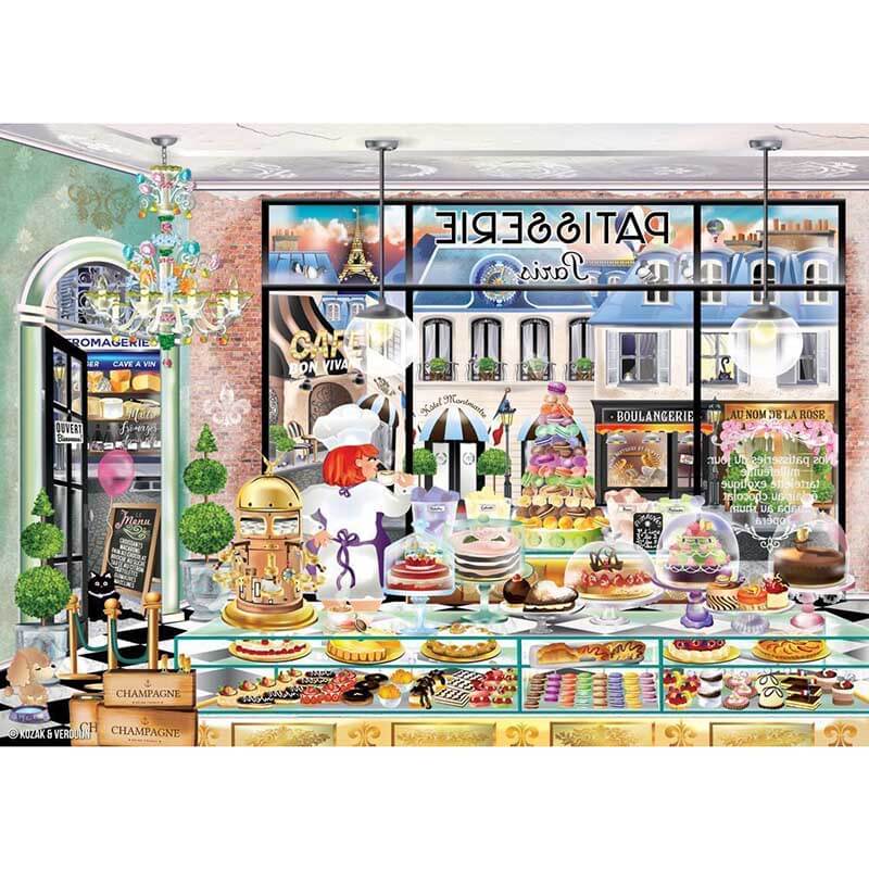 Bonjour Paris by Chrys Kozak 1000pc Puzzle