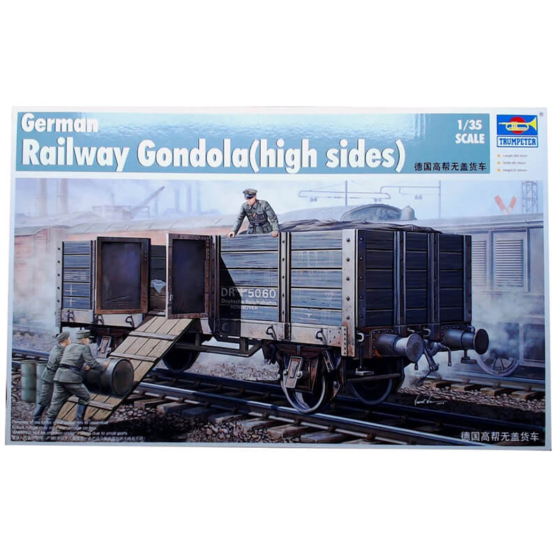 Trumpeter 1/35 German Railway Gondola(High Sides) Kit