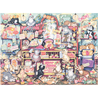 Crazy Cats Mr Catkin's Confectionery 500pcs Puzzle