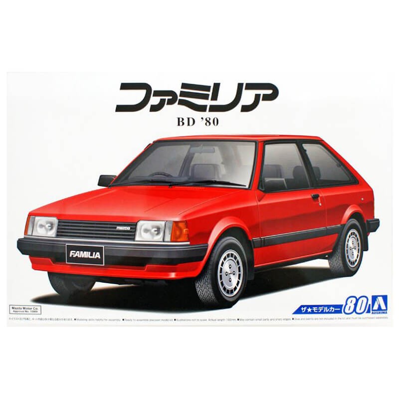 Aoshima 1/24 Mazda BD Familia XG '80 Kit