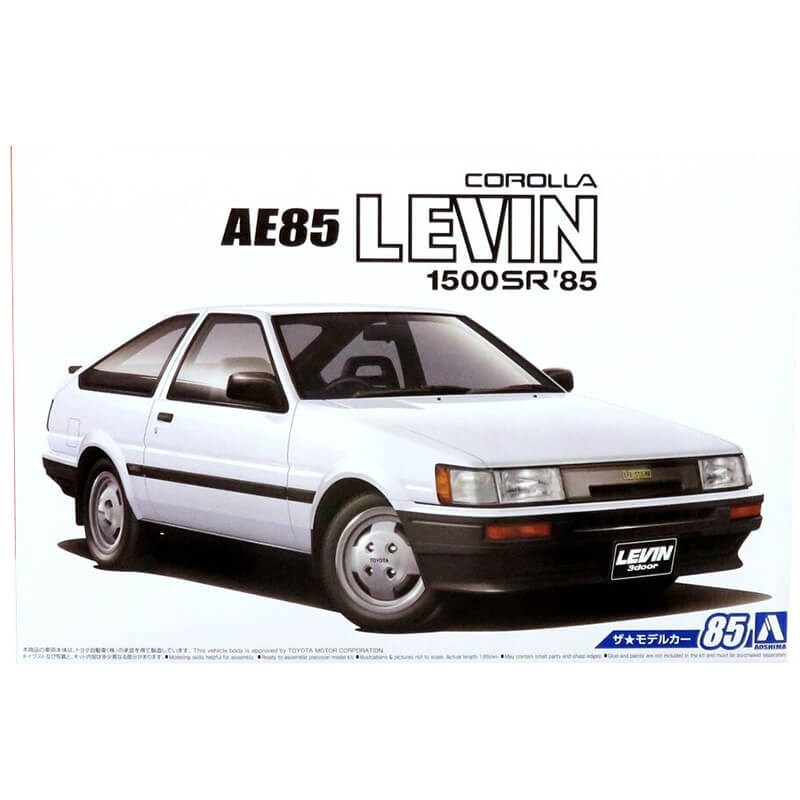 Aoshima 1/24 Toyota AE85 Corolla Levin 1500SR '85 Kit