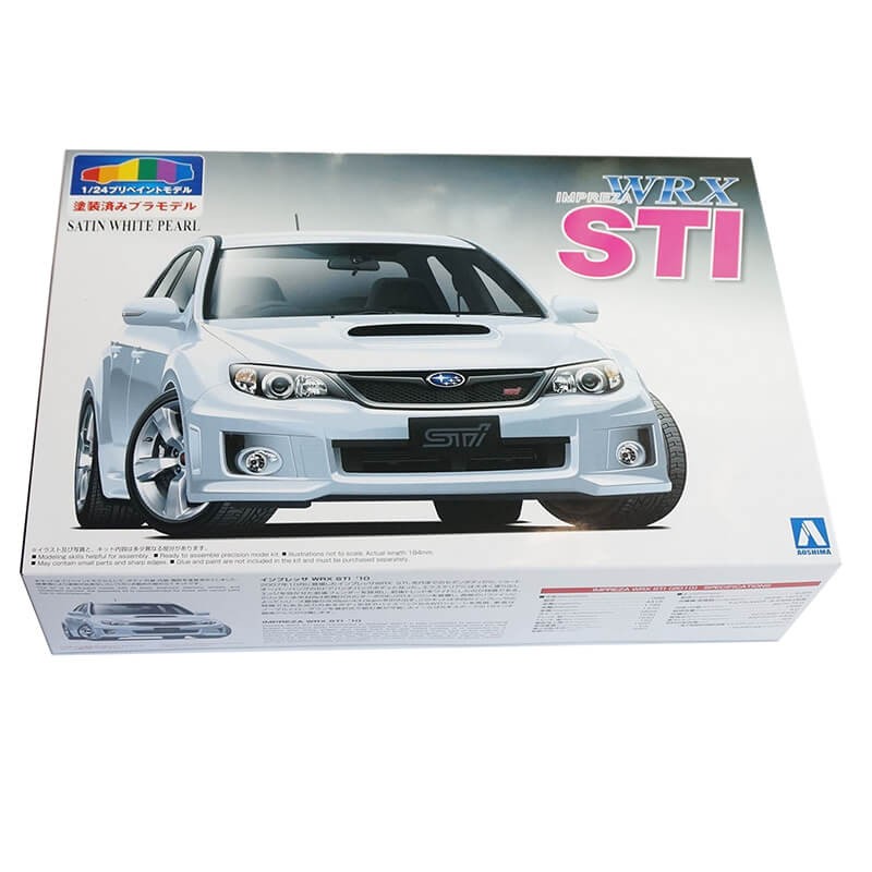 Aoshima 1/24 Subaru GRB Impreza WRX STI 5door '10 (Satin White Pearl) Kit
