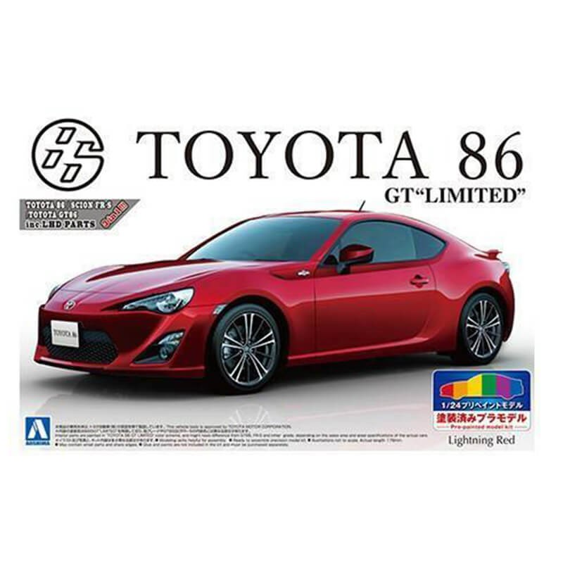 Aoshima 1/24 Toyota 86 '12 GT Limited Lightning Red Kit