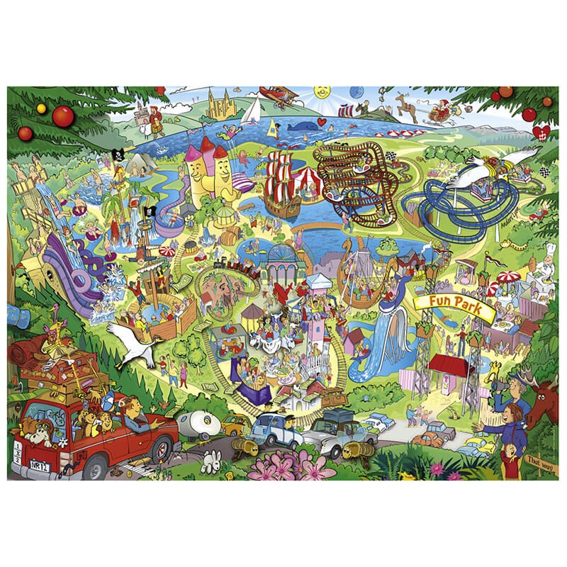 Fun Park Trip By Anders Lyon 1000pc Puzzle