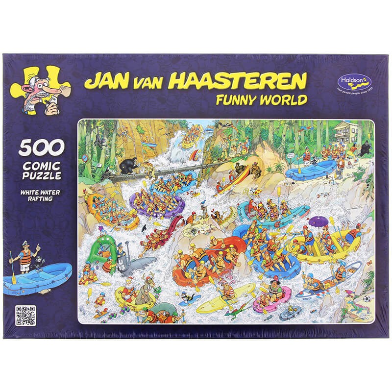 White Water Rafting By Jan van Haasteren 500pc Puzzle