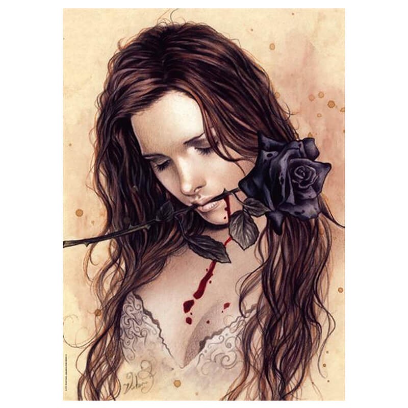 Dark Rose By Victoria Frances 1000pc Puzzle