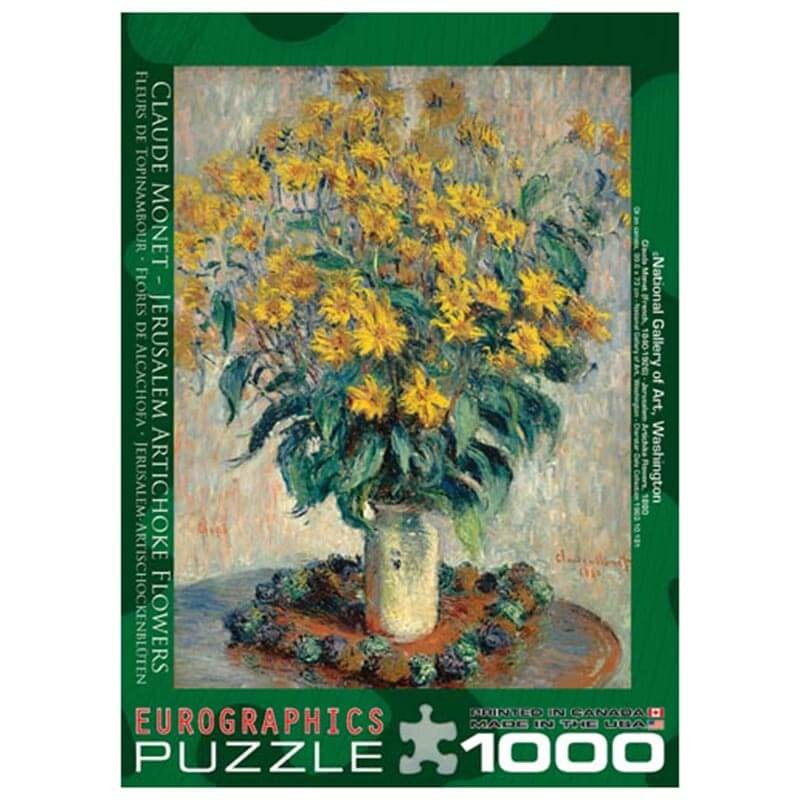 Jerusalem Artichoke Flowers By Claude Monet 1000pc Puzzle