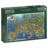 Map of Europe By Adrian Chesterman 1500pc Puzzle