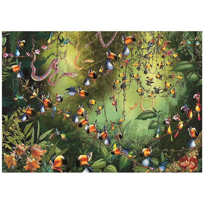 Jungle Birds By Francois Ruyer 1000pc Puzzle