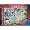 European Map Quirky Circus 500pcs Puzzle