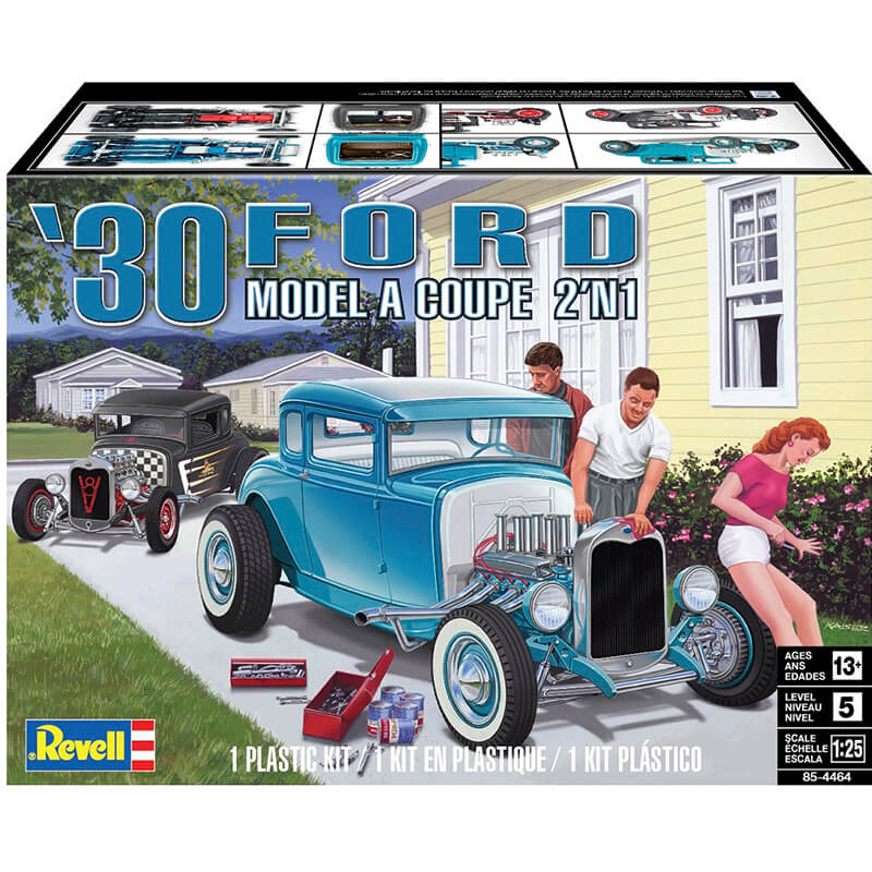 Revell 1/25 30 Ford Model A Coupe 2'n1 Kit